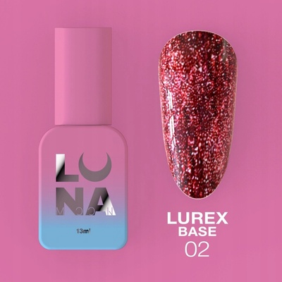 Luna Lurex Base č. 2 tmavočervená 13 ml hybridná báza