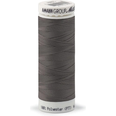 Polyesterové elastické nitě Seraflex Mettler návin 130 m, střední, 0415 šedá