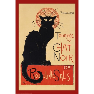 Plagát, Obraz - Čierny Mač, Théophile Steinlen, 61 × 91.5 cm