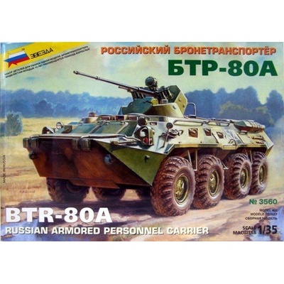 Zvezda ruské obrněné vozidlo BTR 80A 1:35