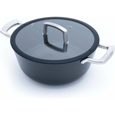 Huuust Tenkostěnný litinový hrnec 24 cm Matná černá