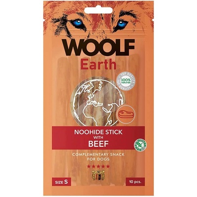WOOLF Dog Earth NOOHIDE S пръчки с говеждо 90 г