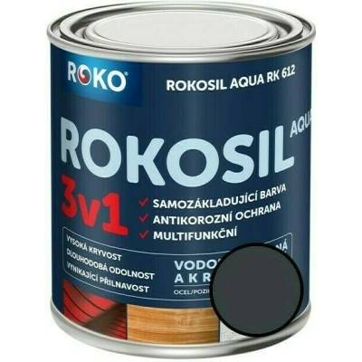 Rokosil Aqua 3v1 RK 612 0,6L Šedá antracitová 7016