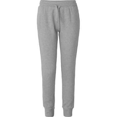 Dětské tepláky Neutral z organické bavlny s pružnou manžetou šedá melír