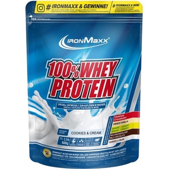IronMaxx 100% Whey Protein [500 грама /ПЛИК/] Бисквити с крем