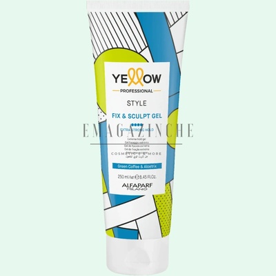 Yellow Professional Alfaparf Milano Alfaparf Yellow Стилизиращ гел за суха фиксация и моделиране 250 мл. Style Dry Fix & Sculpt Gel (0315099)