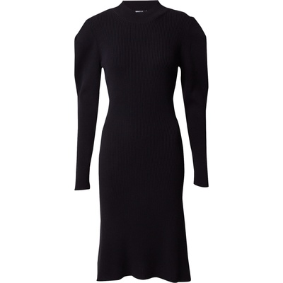 Gina Tricot Плетена рокля 'Bonnie' черно, размер L