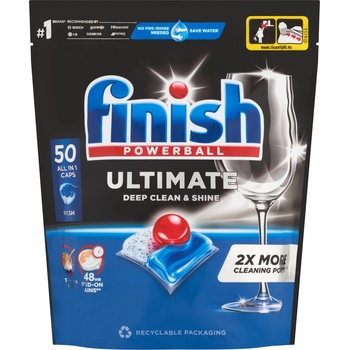 Finish Ultimate All in 1 Regular Капсули за съдомиялна машина 50 бр. + Подарък мостра продукт (5908252004829)