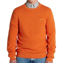 Gant pánsky sveter bavlna PIQUE C-NECK broskyňová ka