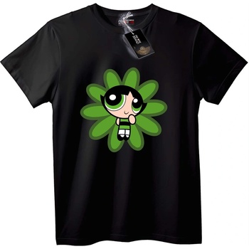 NOONEBRAND Тениска Powerpuff Girl Buttercup - L, Black