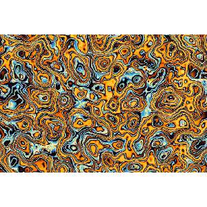 DIMEX ART Флизелинов фототапет цветен вълнообразен абстракт 375 x 250 см