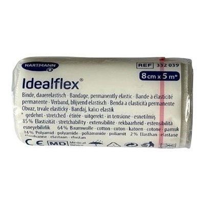 Idealflex Elastický krátkoťažný obväz 85 % 1 elastický obväz
