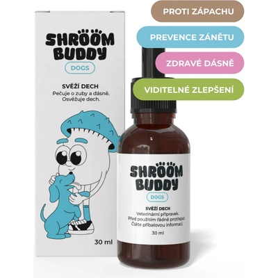 Bard Shroom Buddy Dogs kapky na svěží dech 30 ml