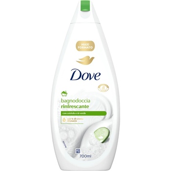 Dove душ гел и пяна за вана, 700мл, Краставица
