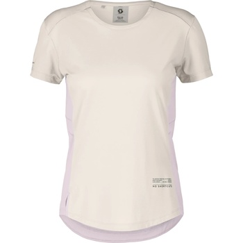 Scott Дамска тениска Scott Women's Tee Endurance Tech S/S Running shirt - Cotton White / Bliss Pink (916-6370-0112)