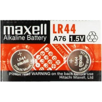 Image 1 of Maxell Бутонна микроалкална батерия MAXELL LR-44 -AG13- 1, 55V 10 бр. -pack цена за 1 бр (LR44)