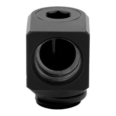 EK-Quantum Torque Micro Rotary 90° - Black, adapter fitting (EKWB3831109849682)