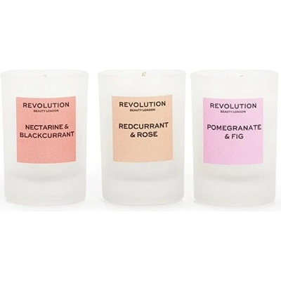 Makeup Revolution Fruity Mini Candle Gift Set 3 x 40 g