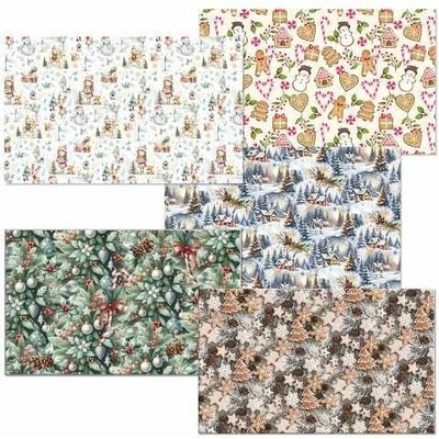 ARGUS Balící papír STANDARD vánoční motiv arch 100x70 MIX box 80 rolí 09210012