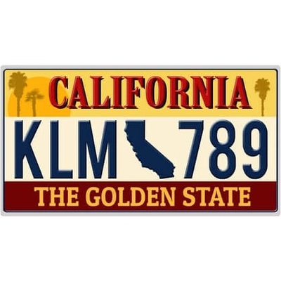 Ceduľa California - The Golden State