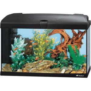  Capri 60 LED Black стъклен аквариум с вътрешен филтър - кг