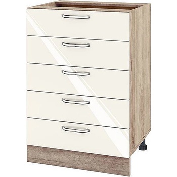 Image 1 of ИРИМ Долен кухненски шкаф Сити АРФ-Крийм гланц-11-29 60 см