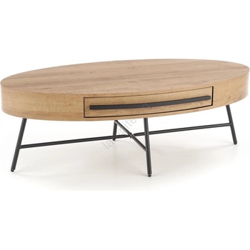 Halmar Холна маса CAROLINA 41x120 cm златен дъб/черна (HA0157)