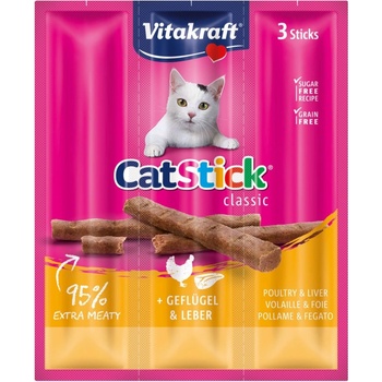 Vitakraft Stick mini Cat drůbež & játra 18 g