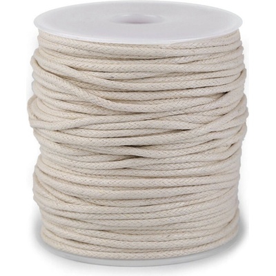 Šňůra bavlněná Ø2 mm voskovaná Varianta: 10 ecru, Balení: 50 m