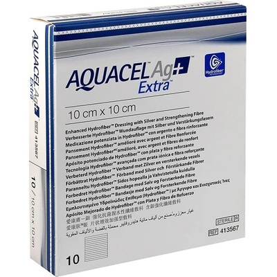 Aquacel Ag+ extra 10 x 10 cm 10 ks