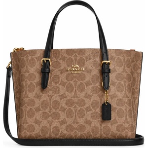 Coach Дамска чанта Coach Mollie Tote 25 In Signature Canvas, Кафява (CV965-REDDISH-BROWN)