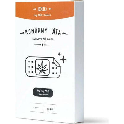 Konopný Táta CBD Náplasti 1000 mg CBD 10 ks