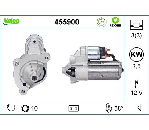 Štartér VALEO 455900