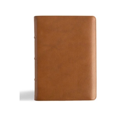 CSB He Reads Truth Bible, Holman Handcrafted Collection, Saddle Brown Premium Calfskin | He Reads Truth
