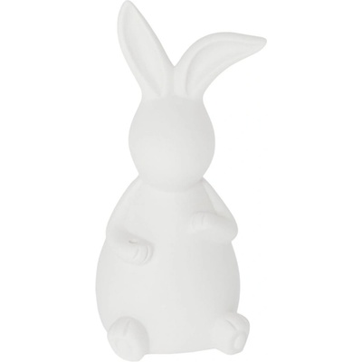 Storefactory Velikonoční dekorace EMILIA 14 cm, bílá barva, porcelán