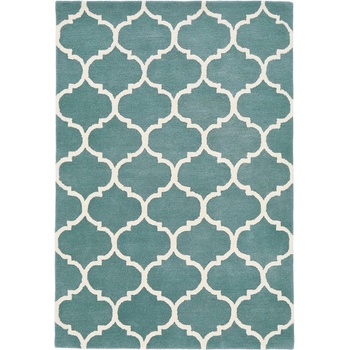 Asiatic Carpets Син ръчно изработен вълнен килим 80x150 cm Albany - Asiatic Carpets (ALBA080150DUCK)