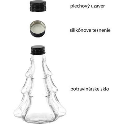 HOME Sklenená fľaša STROMČEK 300ml