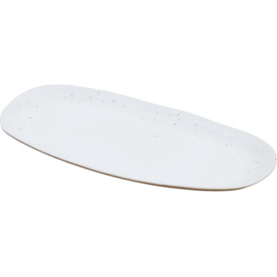Kave Home Bílý keramický servírovací talíř Publia 35,5 x 17,5 cm