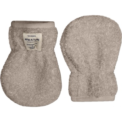 Mini A Ture Детски ръкавици Mini A Ture Kid's Matwolmer Teddyfleece Mittens Gloves - Grey Brown - размер 4-5 Years (202-7530-0116)