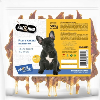 Hau&Miau Kachní filet na špejli Hau&Miau HM 8125 500 g