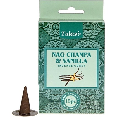 Tulasi Nag Champa Vanilla indické vonné františky 15 ks – Zboží Dáma