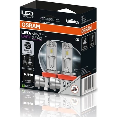 OSRAM žiarovka LEDriving HL EASY GEN 2, H8/H9/H11/H16, 6500 K, 2 ks ORZ0037