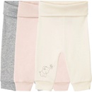 LUPILU Detské bavlnené tepláky BIO 3 kusy bledoružová