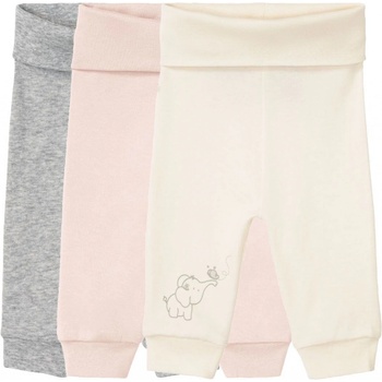 LUPILU Detské bavlnené tepláky BIO 3 kusy bledoružová