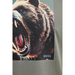 BOSS Orange Памучна тениска Te_Dobermann (50558965)