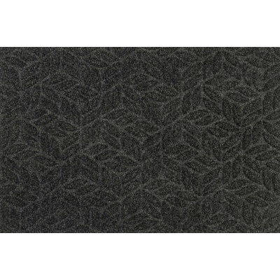 DUNE Dune Halfmoon Leaves Dark Grey 45x75 cm