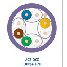 Leviton AC6-DCZ-Eca-500VT U/FTP, AWG26, kat. 6A LSZH, Eca, 500m, fialový