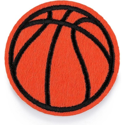 Nažehlovačka basketbalový míč, střední, oranžová