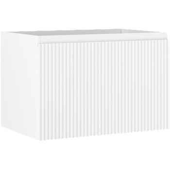 Mexen Rivel баня шкаф под мивка 70 см, 1 чекмедже, рифлен, мат бял - 91A20-07047-1-BF01 (91A20-07047-1-BF01)