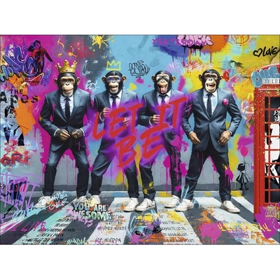 Obraz na plátně Graffiti Gang 84x116cm